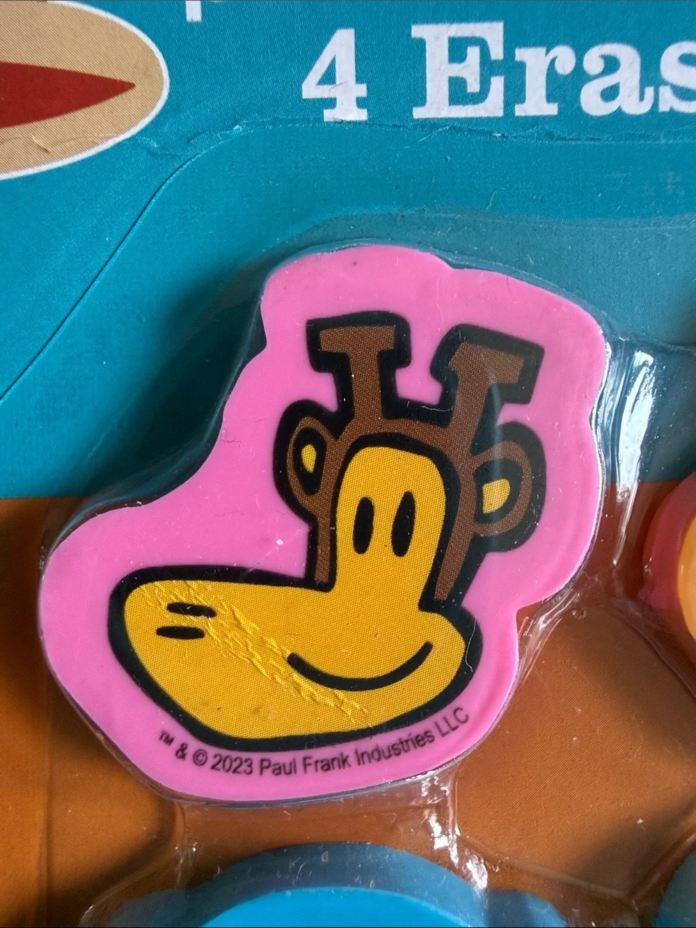 New! Paul Frank bundle of 3- 4pk. Erasers